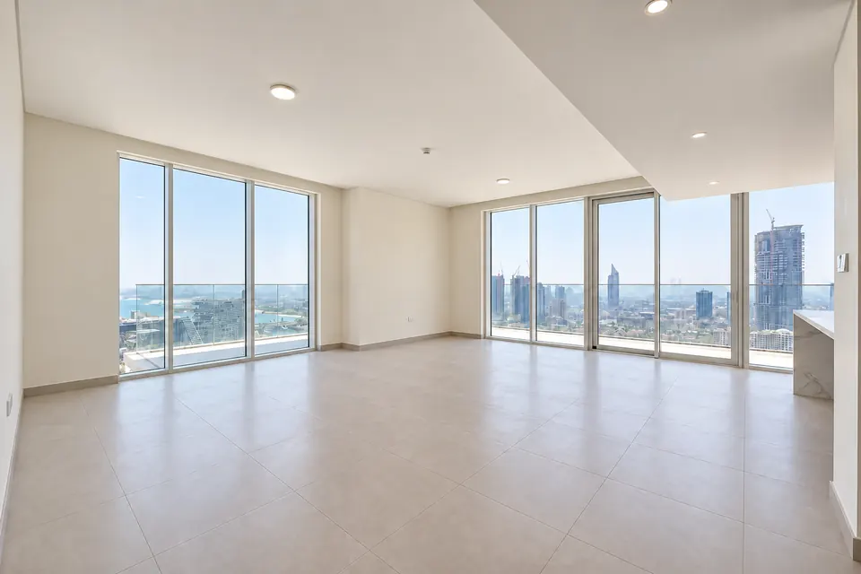 Beach Mansion living area facing the skyline after premium interior walls-and-ceilings painting