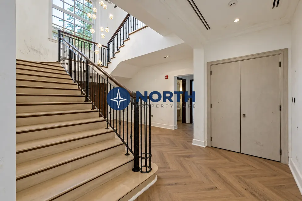Staircase hall walls before the interior refresh
